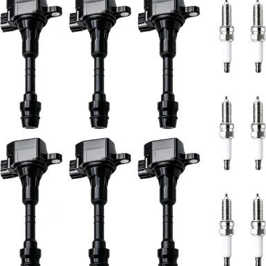 UF349 Ignition Coil Pack and Iridium Spark Plugs Set of 6