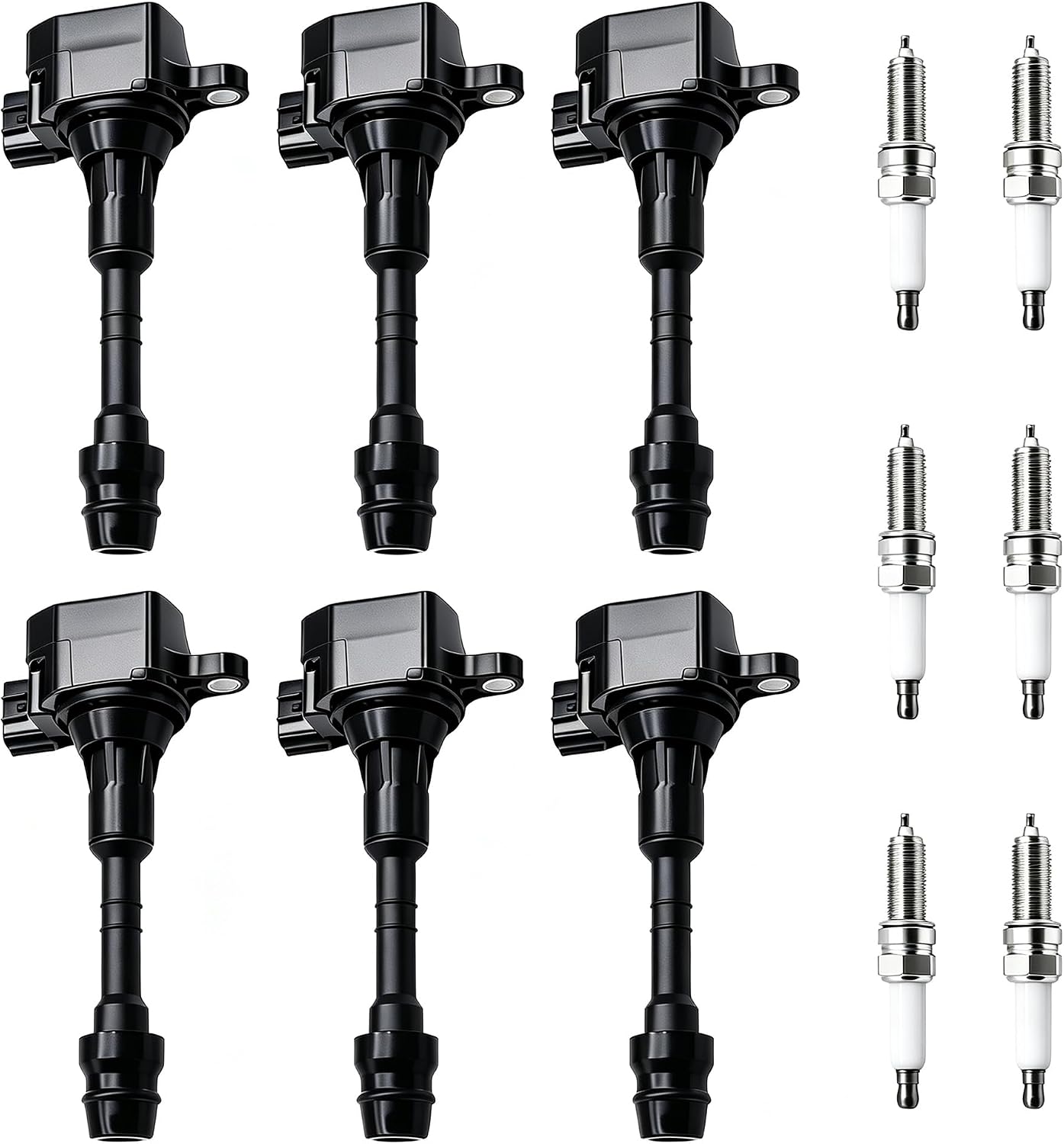 UF349 Ignition Coil Pack and Iridium Spark Plugs Set of 6