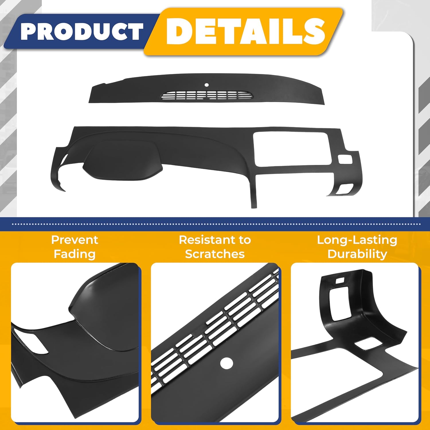Dashboard Cover Compatible with 2007-2013 Silverado Sierra - Image 3