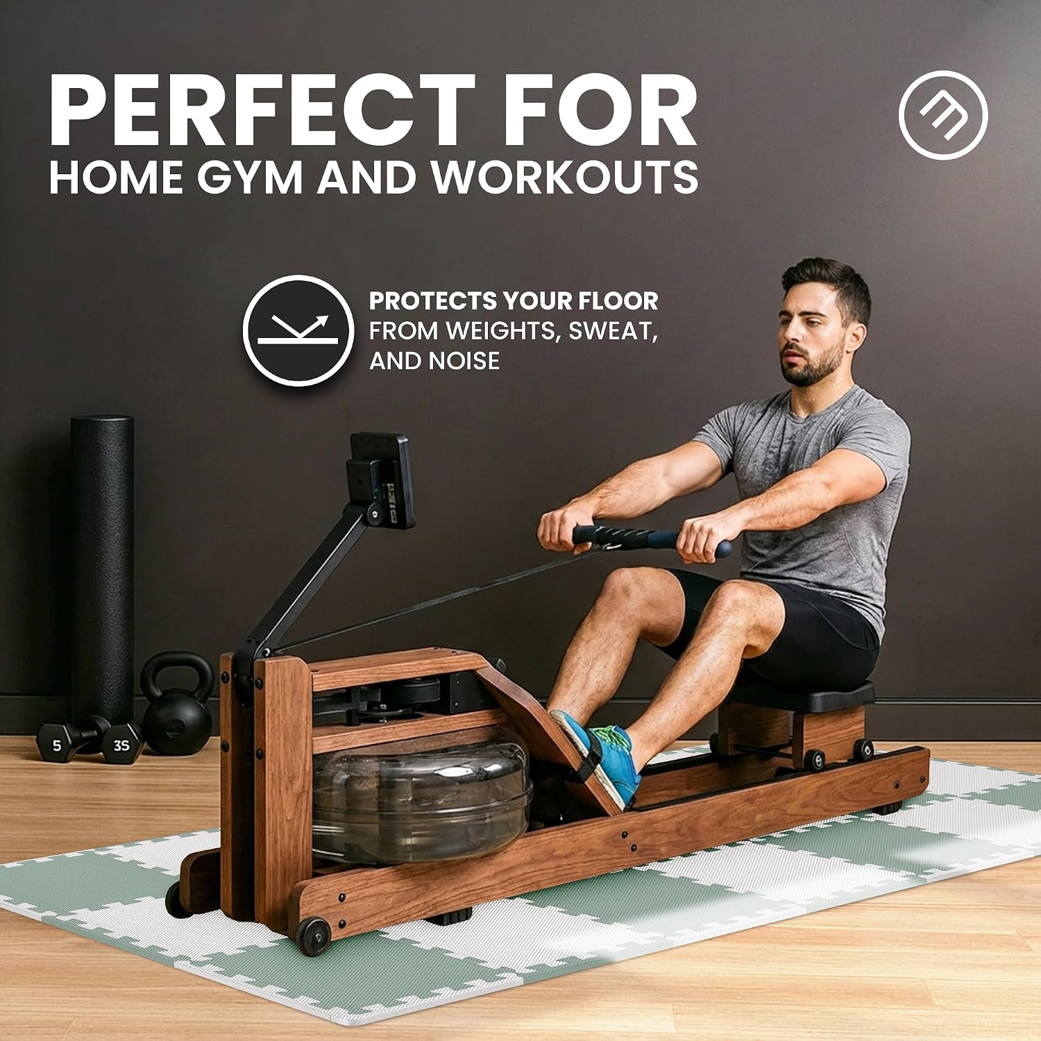 bemaxx Gym Mats Set - EVA Interlocking Foam Floor Tiles Workout Mat Puzzle - Image 6